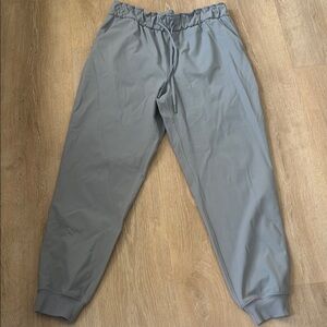 Lululemon Athletica Light Blue Gray Track Pants with Elastic Waist